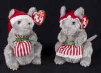 Ty Beanie Babies Jinglemouse Janglemouse Mouse Mice Duo Plush Stuffed Anima